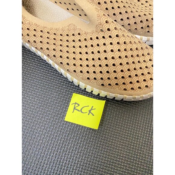 Ilsa Jacobsen Women Beige Tulip Shoes 39 Size 9 Laser Cut Slip-On Comfort Cream - Picture 13 of 15